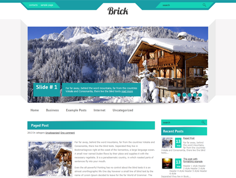 Brick website example screenshot