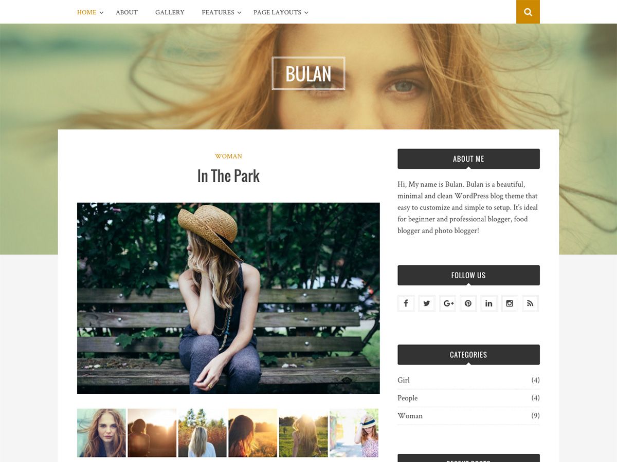 Bulan website example screenshot