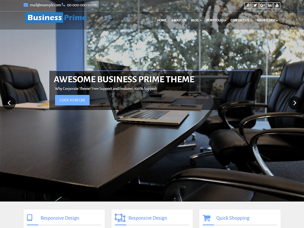 business-prime theme websites examples