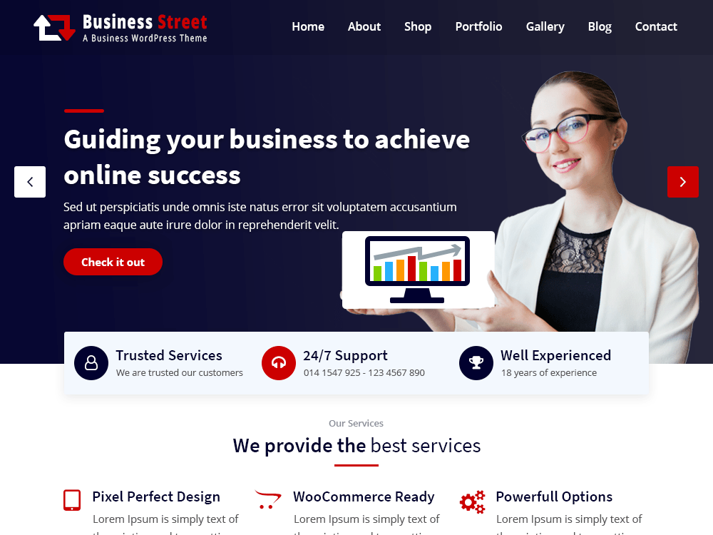 business-street WordPress theme, websites list used business-street theme business-street theme websites examples