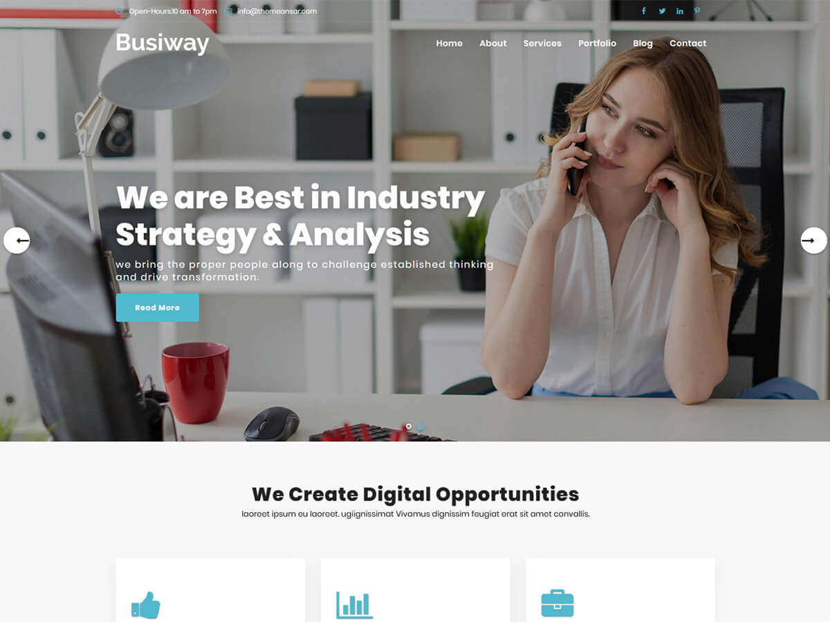 busiway theme websites examples