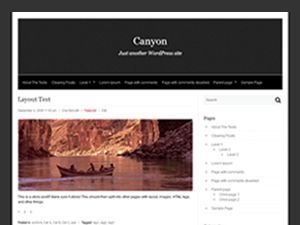 Canyon theme websites examples