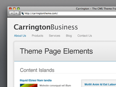 Carrington Business theme websites examples