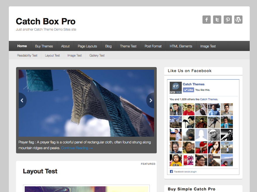 Catch Box Pro website example screenshot