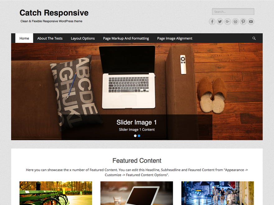 Catch Responsive website example screenshot