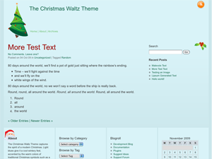 Christmas Waltz theme websites examples