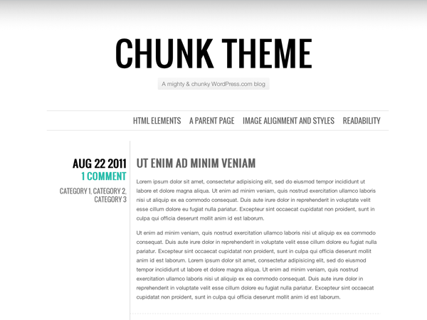 Chunk website example screenshot