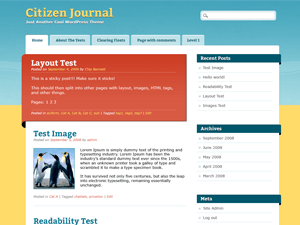 Citizen Journal website example screenshot