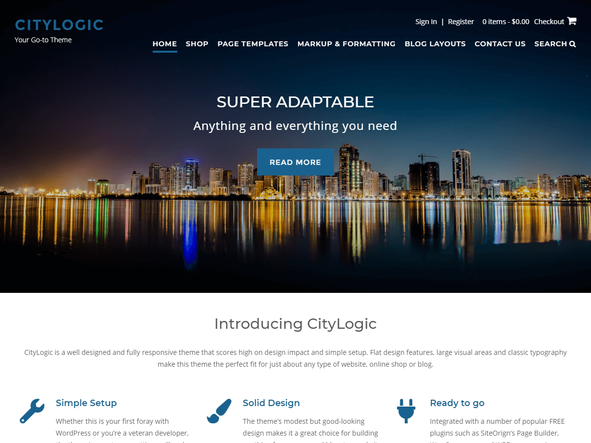 CityLogic website example screenshot