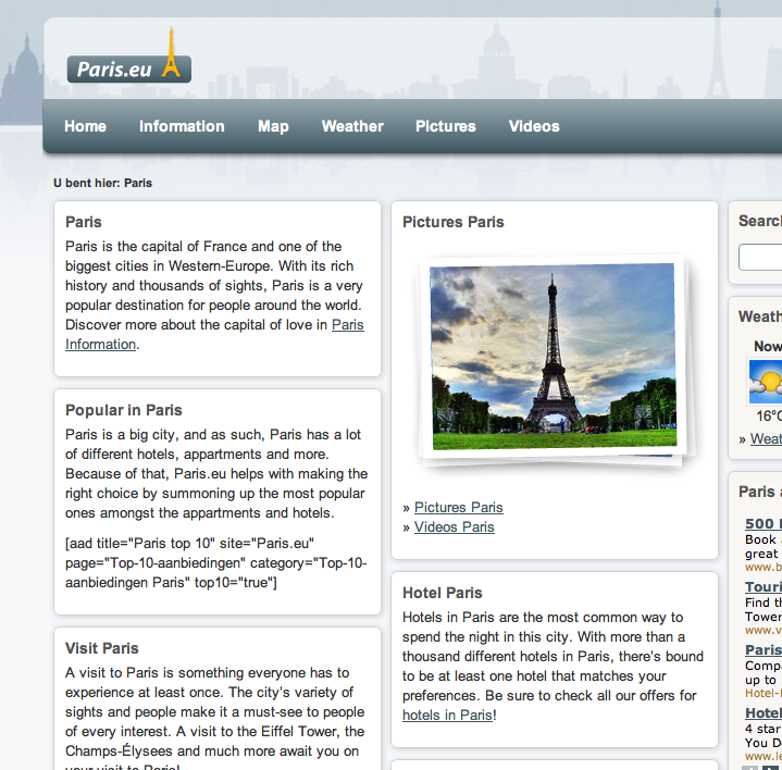 citytripthema theme websites examples