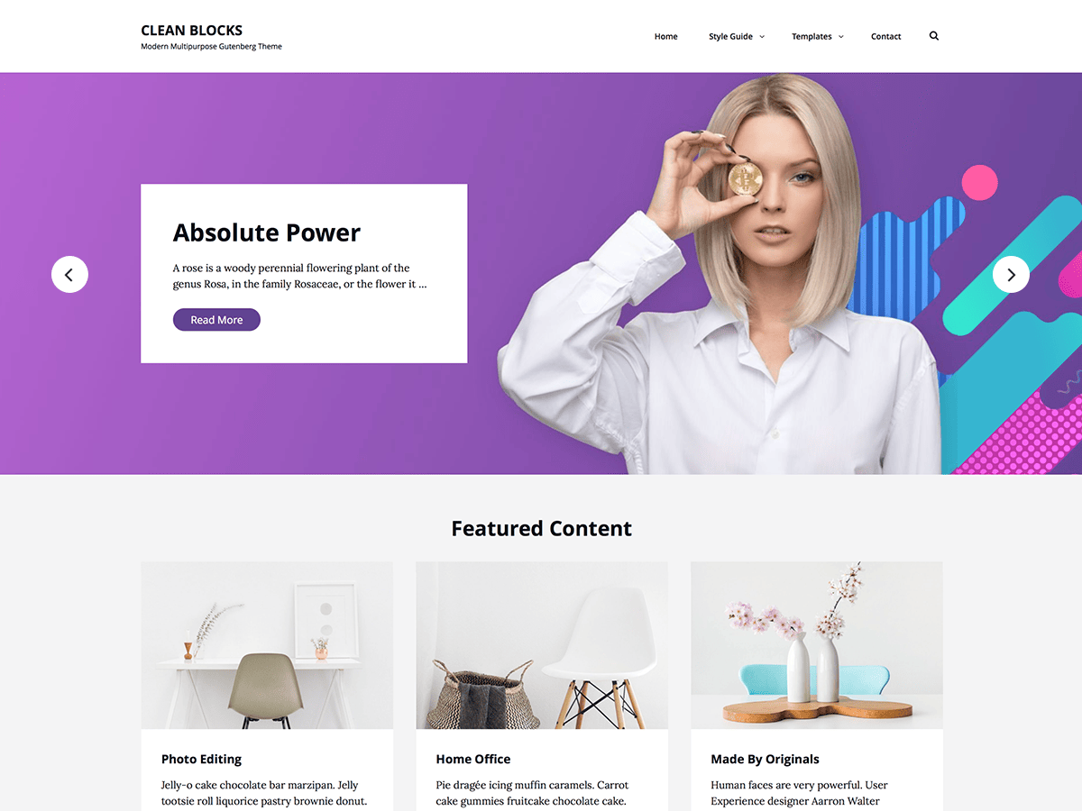 clean-blocks WordPress theme, websites list used clean-blocks theme clean-blocks theme websites examples