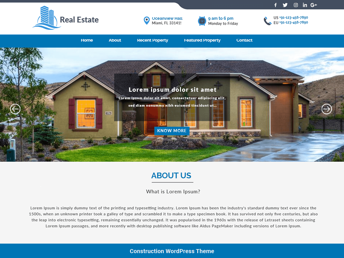 construction-realestate WordPress theme, websites list used construction-realestate theme construction-realestate theme websites examples