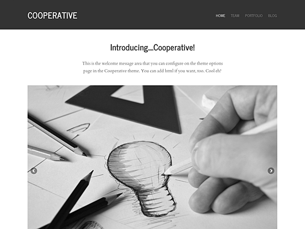 cooperative WordPress theme, websites list used cooperative theme cooperative theme websites examples