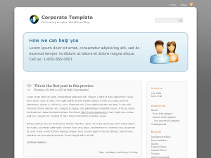 Corporate website example screenshot