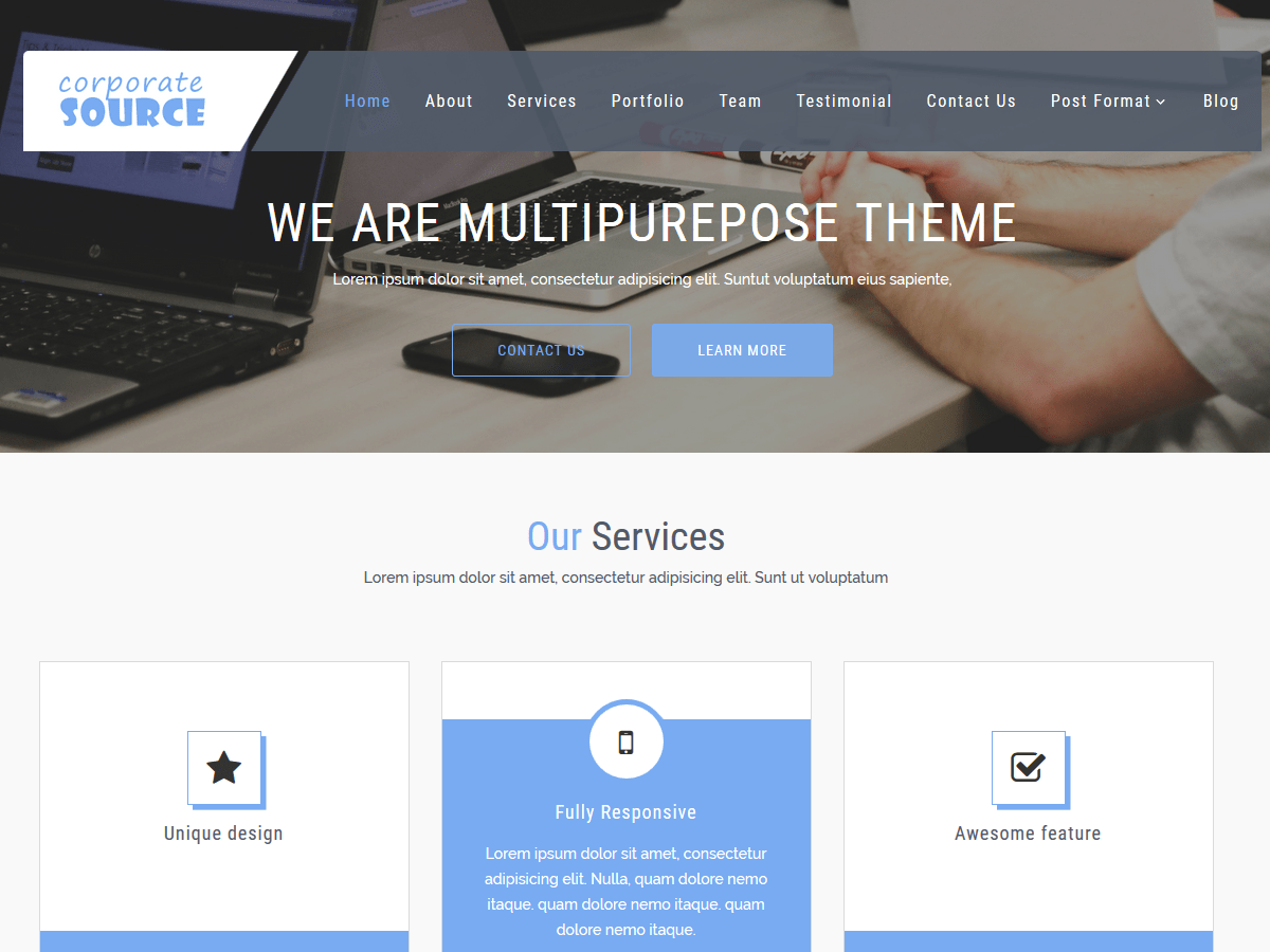 corporatesource WordPress theme, websites list used corporatesource theme corporatesource theme websites examples