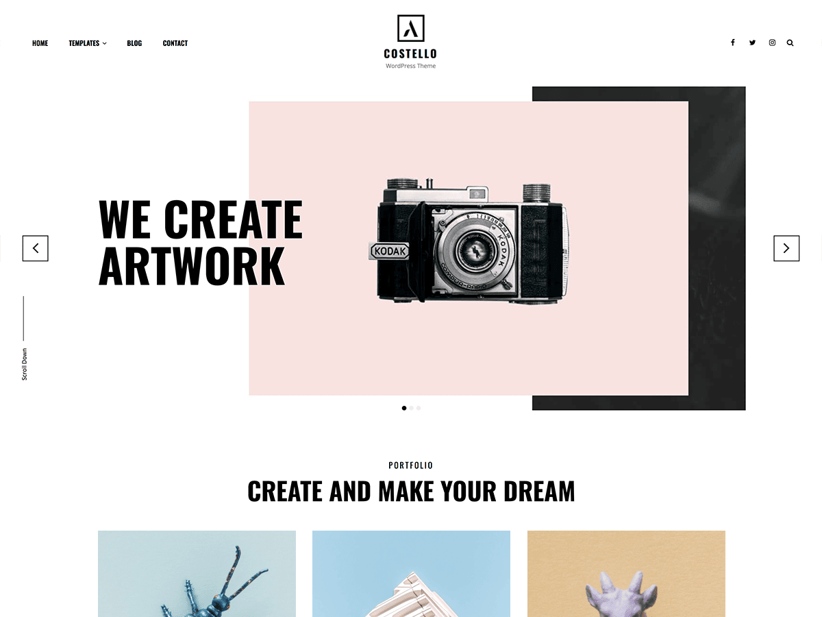 Costello WordPress theme, websites list used Costello theme Costello theme websites examples