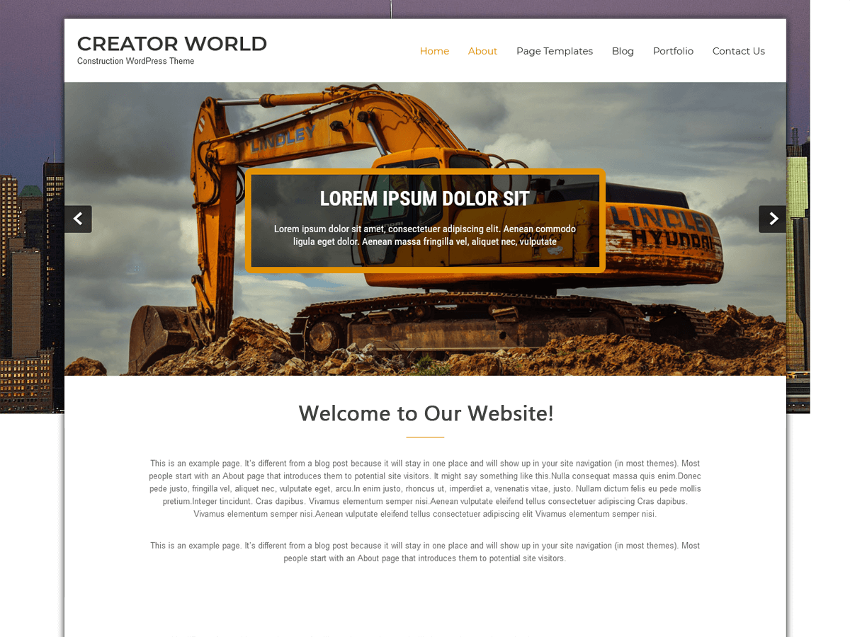 creator-world theme websites examples