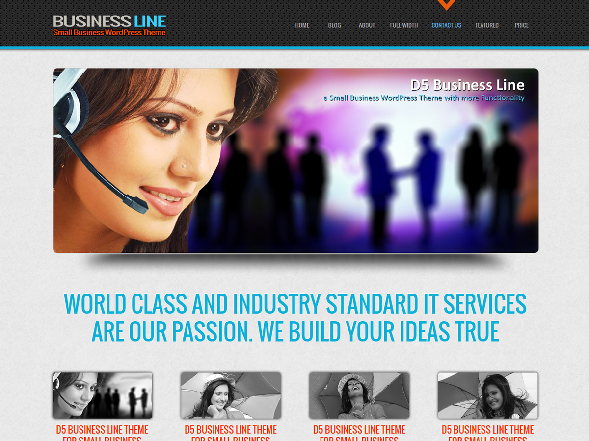 D5 Business Line website example screenshot