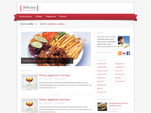 Delicacy theme websites examples