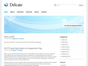 Delicate website example screenshot