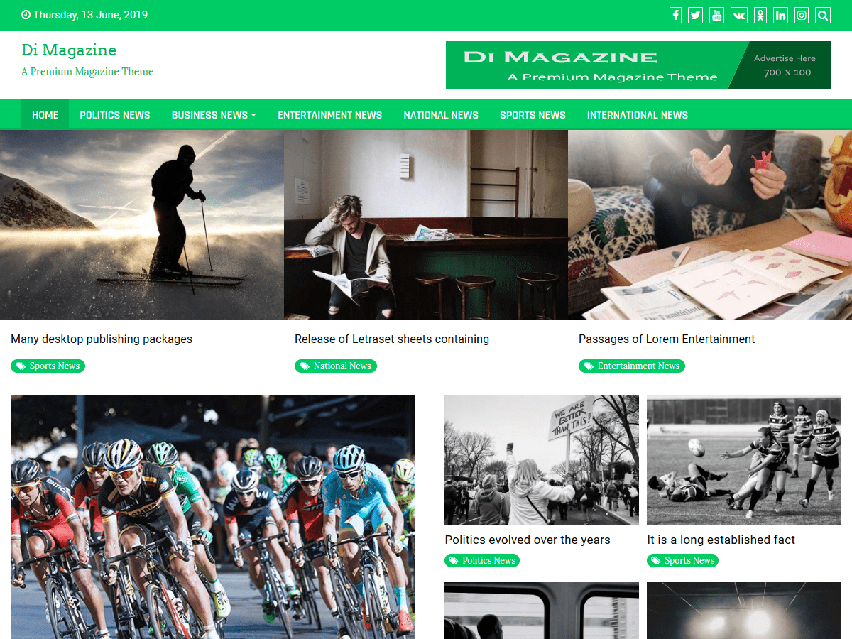 di-magazine WordPress theme, websites list used di-magazine theme di-magazine theme websites examples