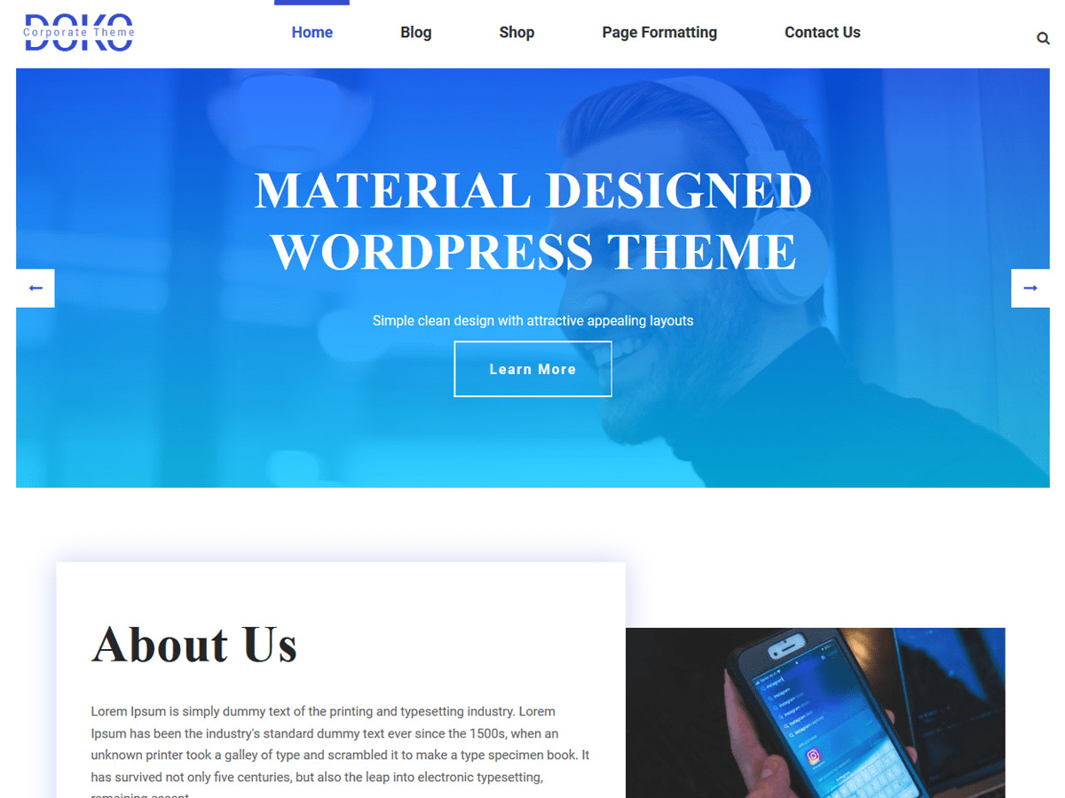 doko theme websites examples