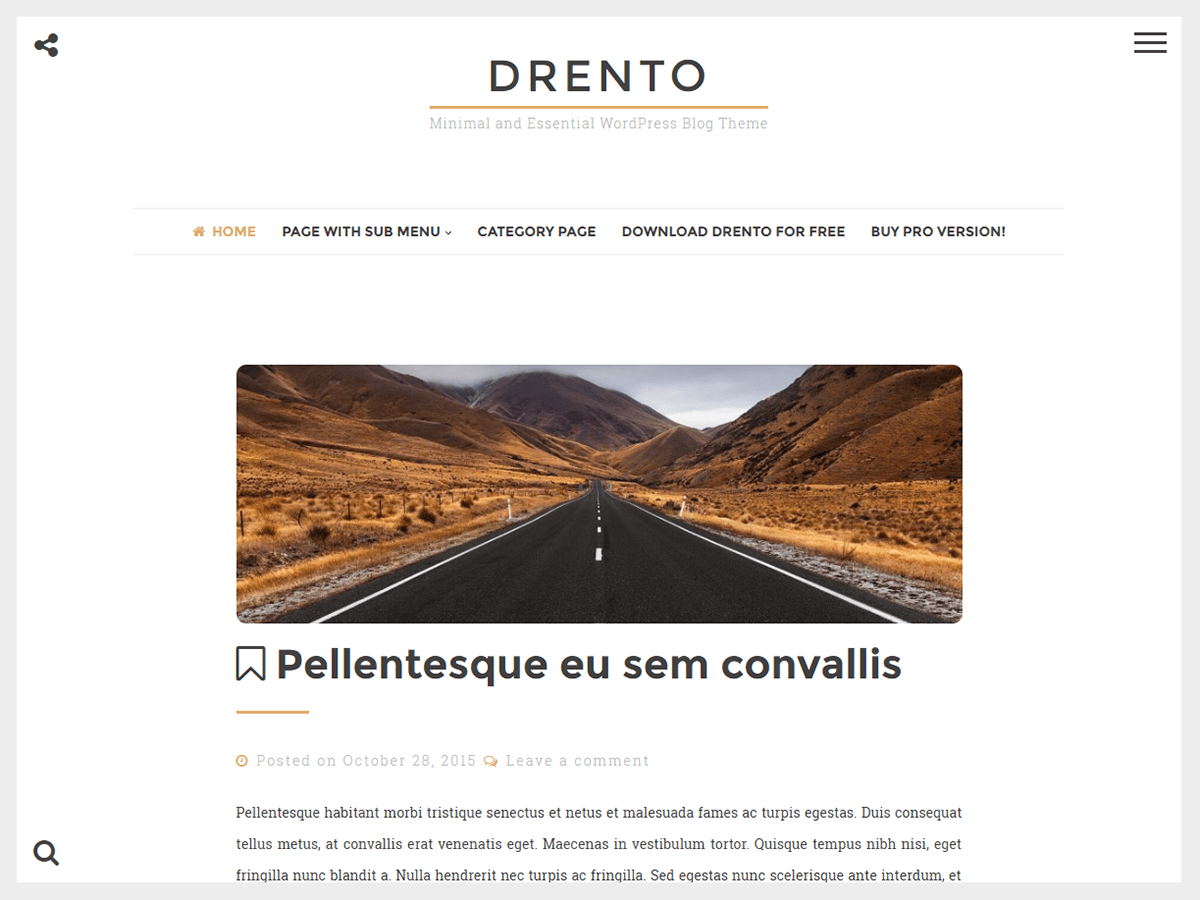 Drento website example screenshot