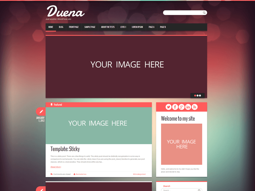 Duena website example screenshot