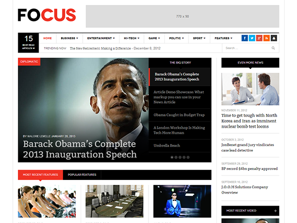 DW Focus website example screenshot