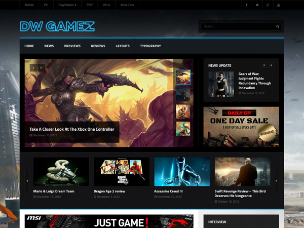 dw-gamez_1.0.3_theme theme websites examples