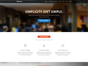 dw-page-modern theme websites examples