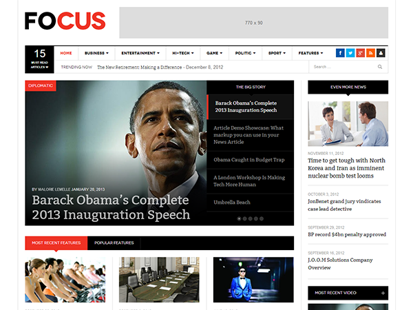 dw_focus theme websites examples