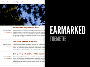 earmarked WordPress theme, websites list used earmarked theme earmarked theme websites examples