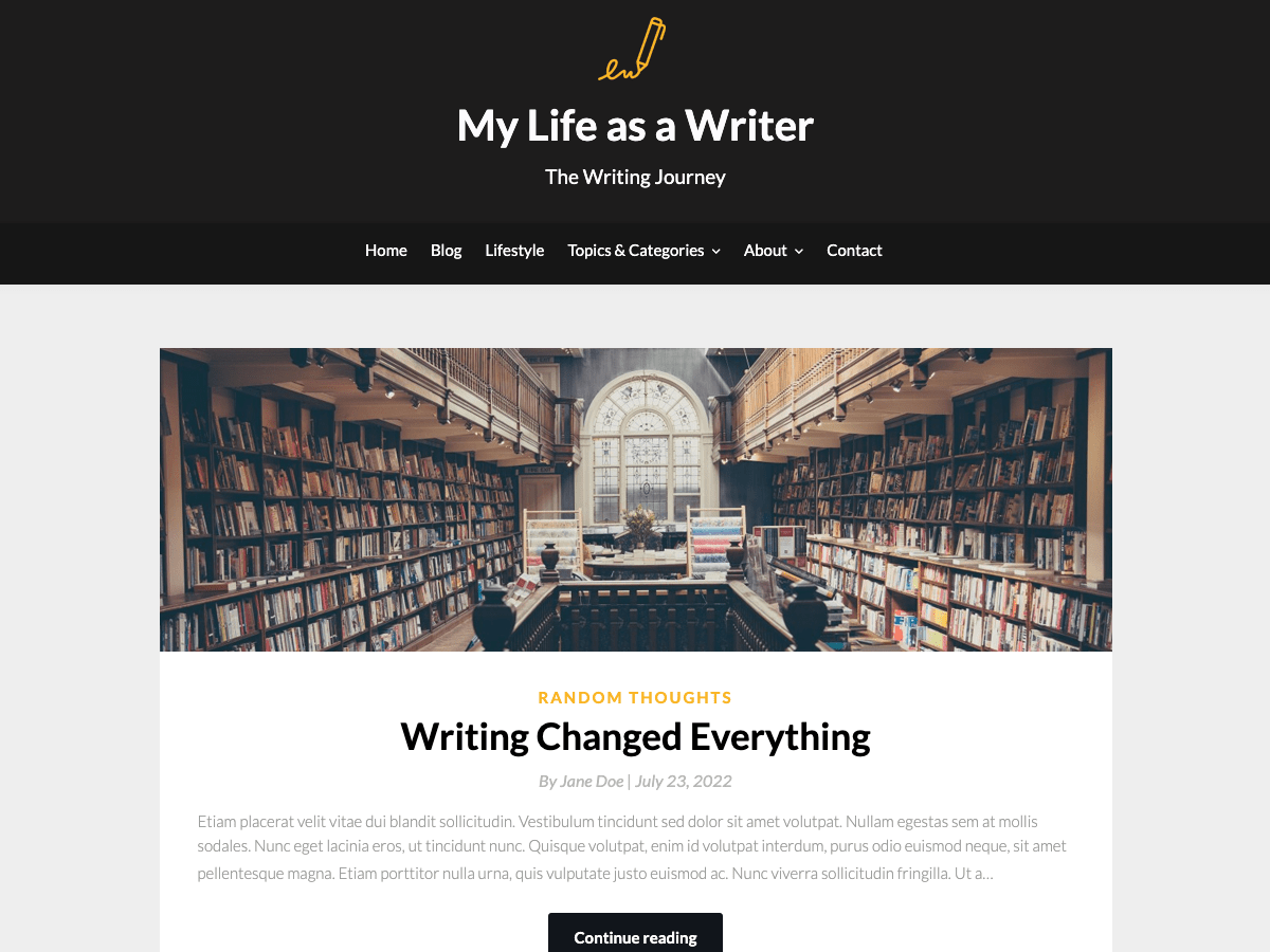 easy-blogging WordPress theme, websites list used easy-blogging theme easy-blogging theme websites examples