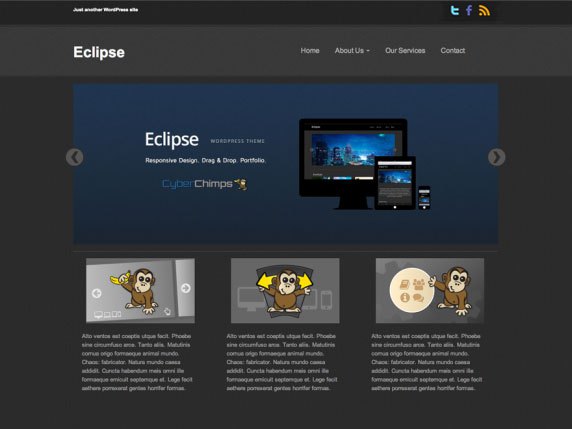 eClipse website example screenshot