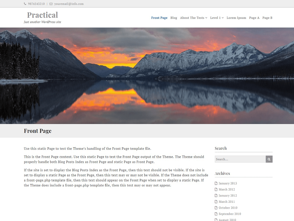 ef-practical WordPress theme, websites list used ef-practical theme ef-practical theme websites examples