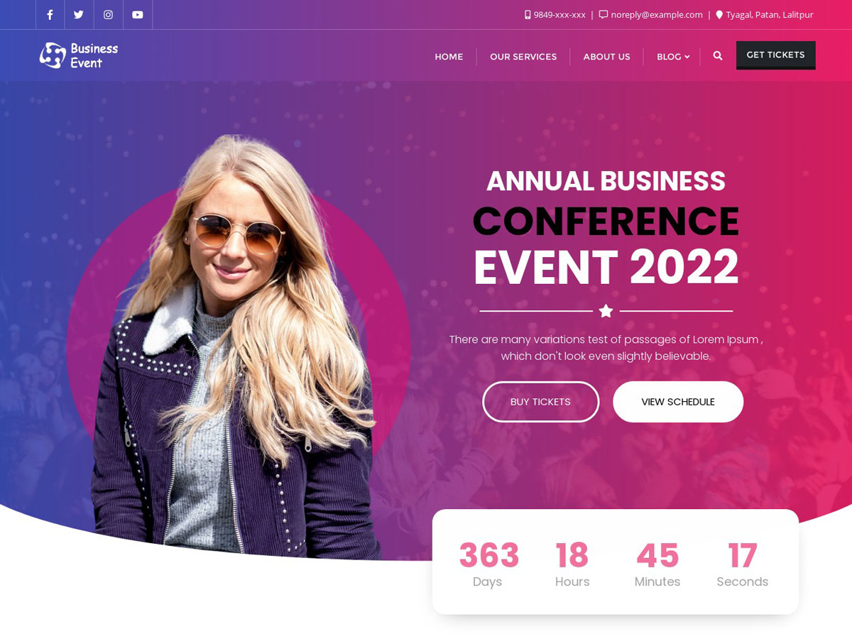 epic-business-event WordPress theme, websites list used epic-business-event theme epic-business-event theme websites examples