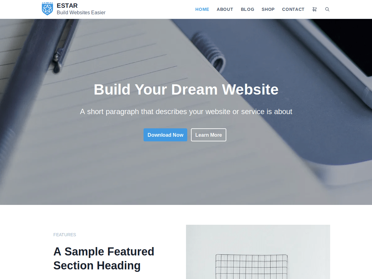 estar WordPress theme, websites list used estar theme estar theme websites examples