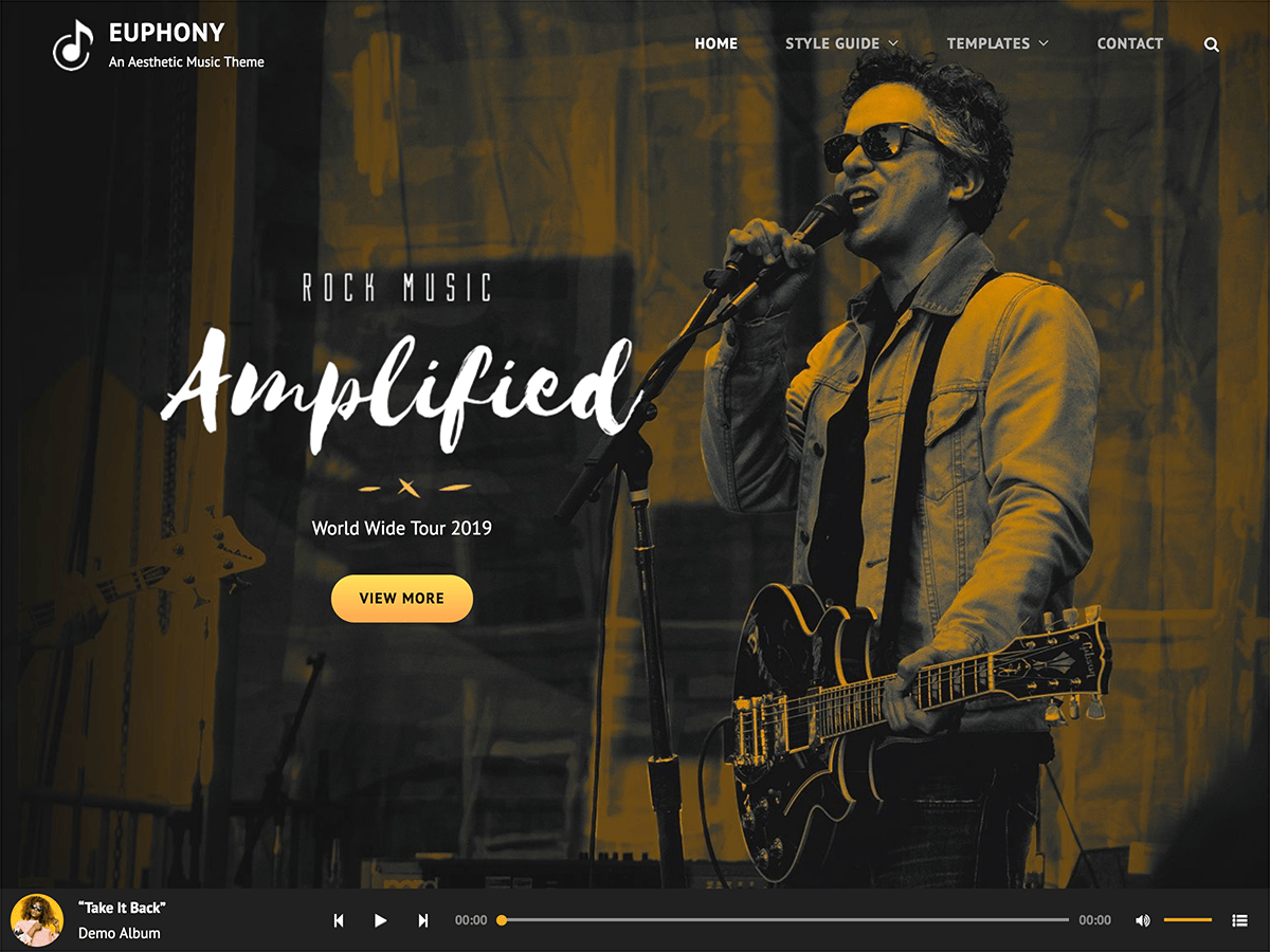 euphony theme websites examples
