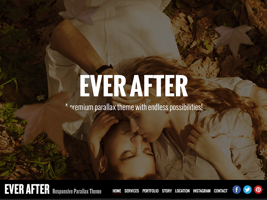 everafter theme websites examples