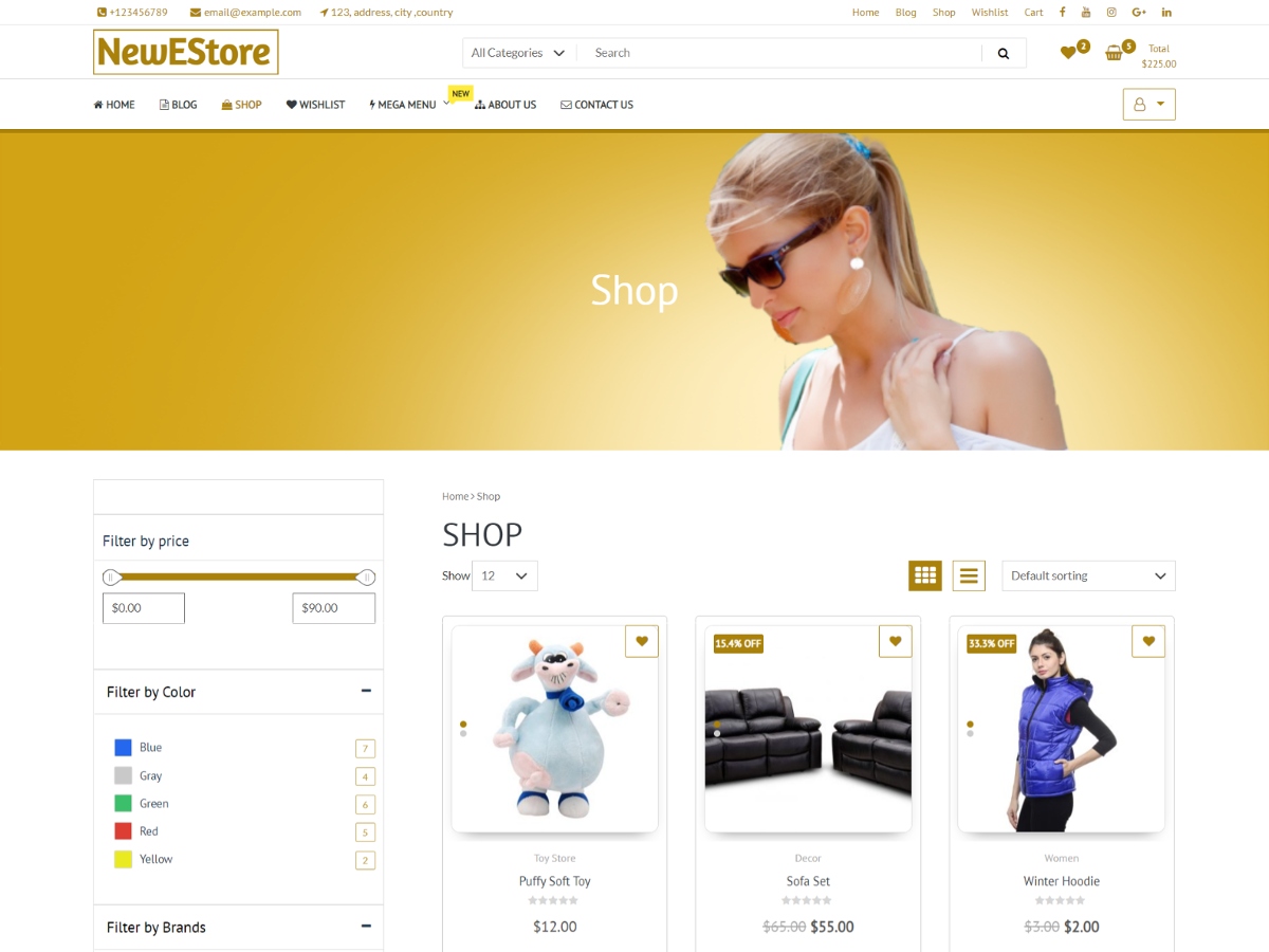 fastshop-ecommerce theme websites examples