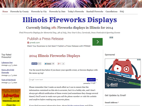 fireworks theme websites examples