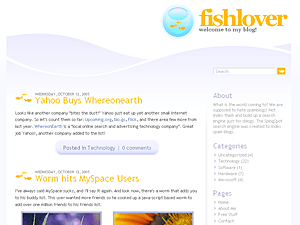 Fishlover theme websites examples