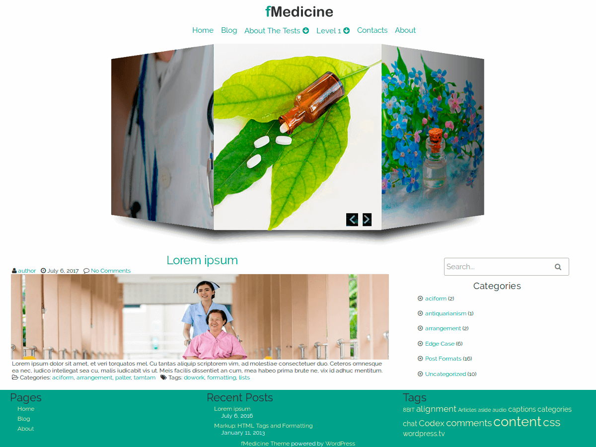 fMedicine theme websites examples