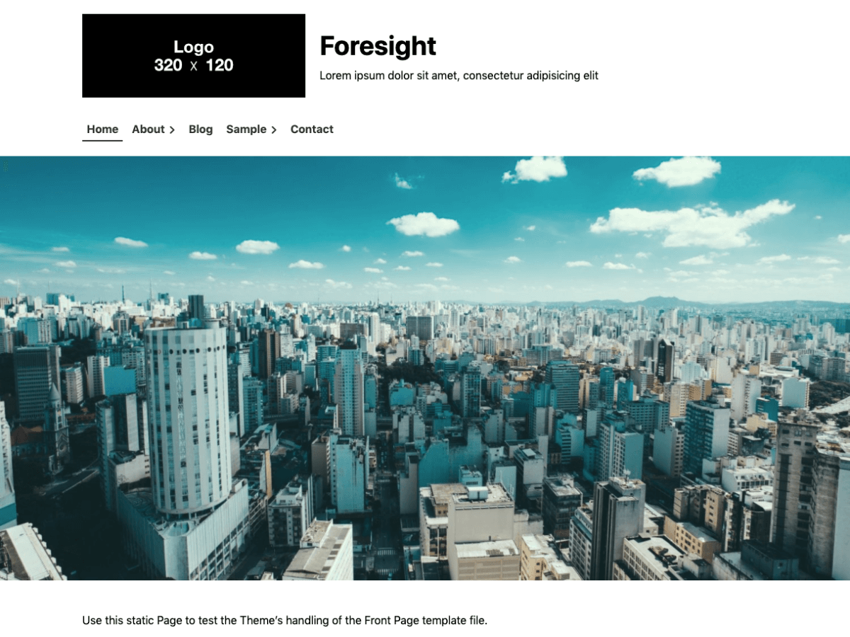 Foresight theme websites examples
