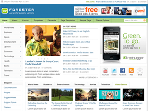 Forester website example screenshot