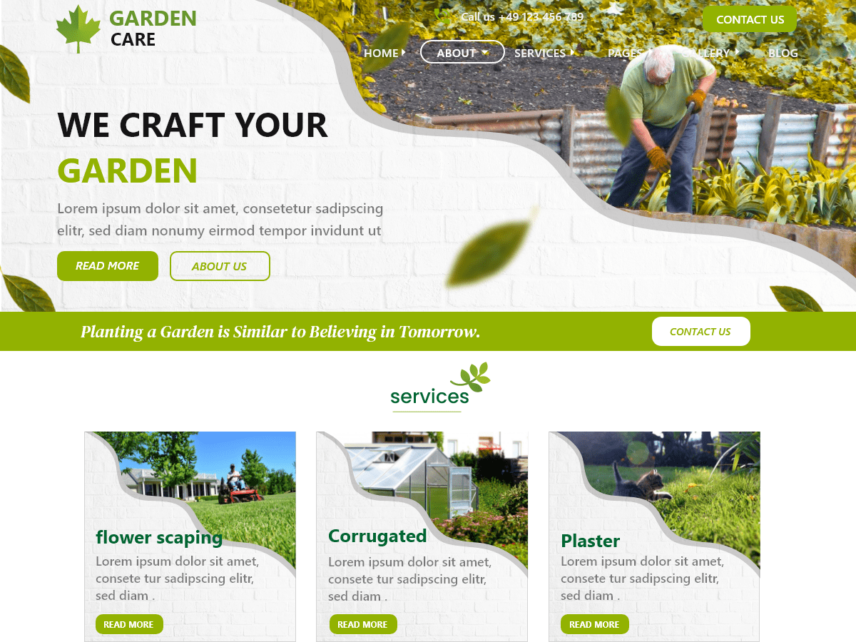 garden-landscaping-coach theme websites examples