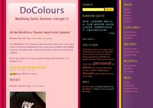 Girly theme websites examples