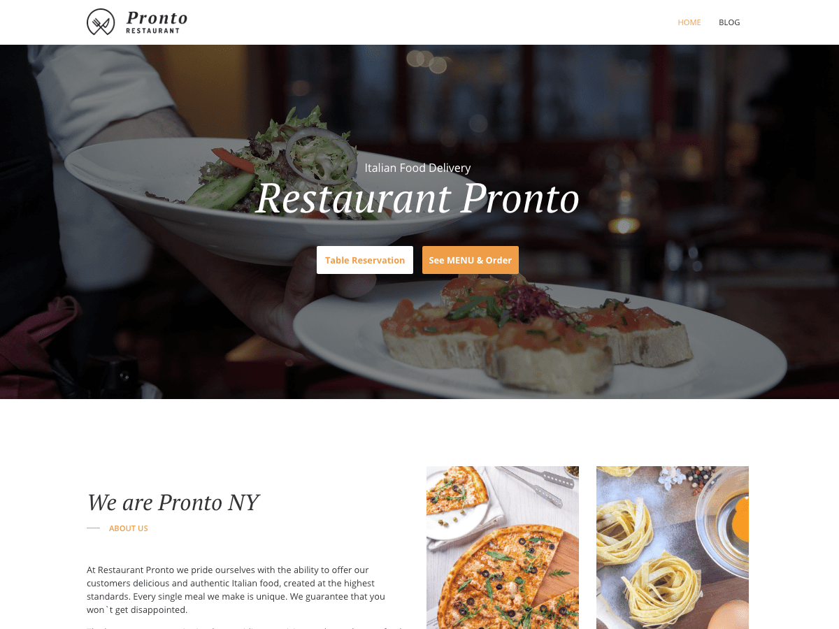 gloriafood-restaurant theme websites examples