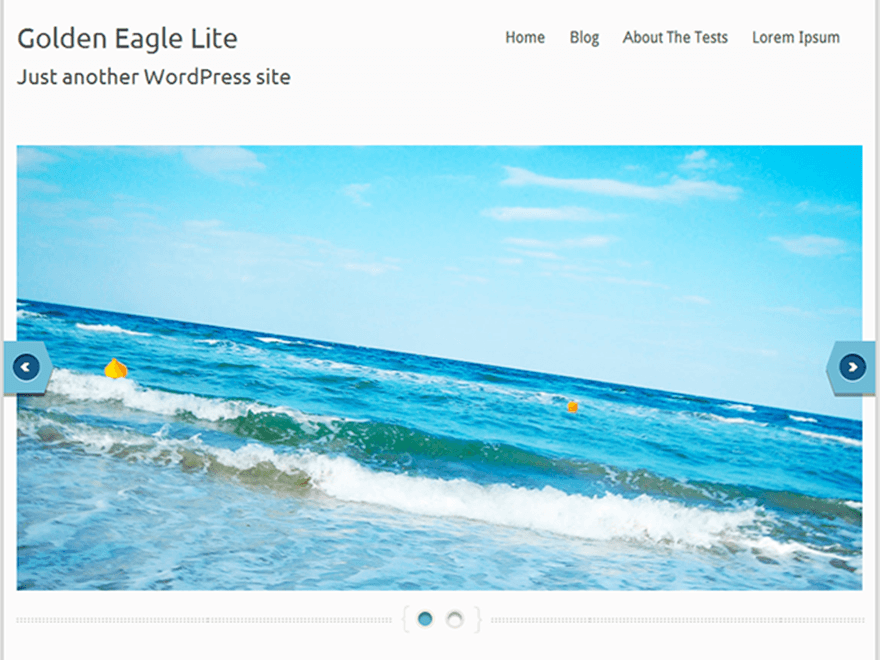 Golden Eagle Lite website example screenshot